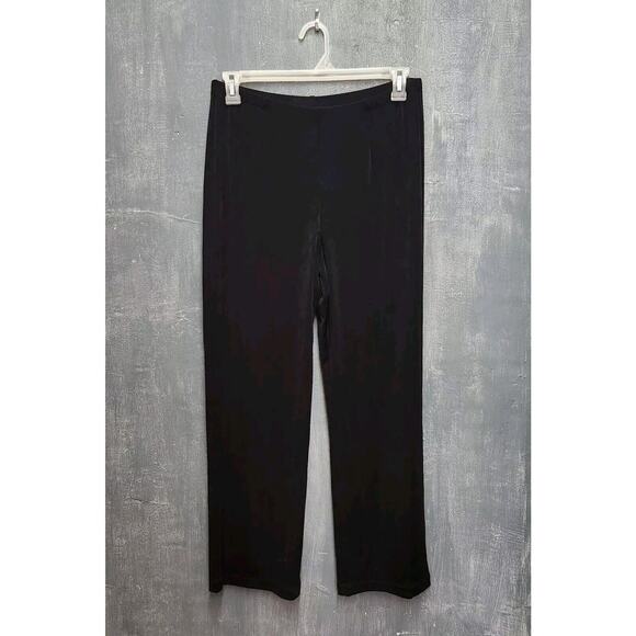 Chico's Travelers Pull On Slinky Pants Black Size 2 Large Acetate Blend - Picture 1 of 6